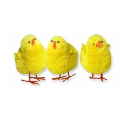 Pluche Decoratie Kuikens 1,8cm 120 stuks