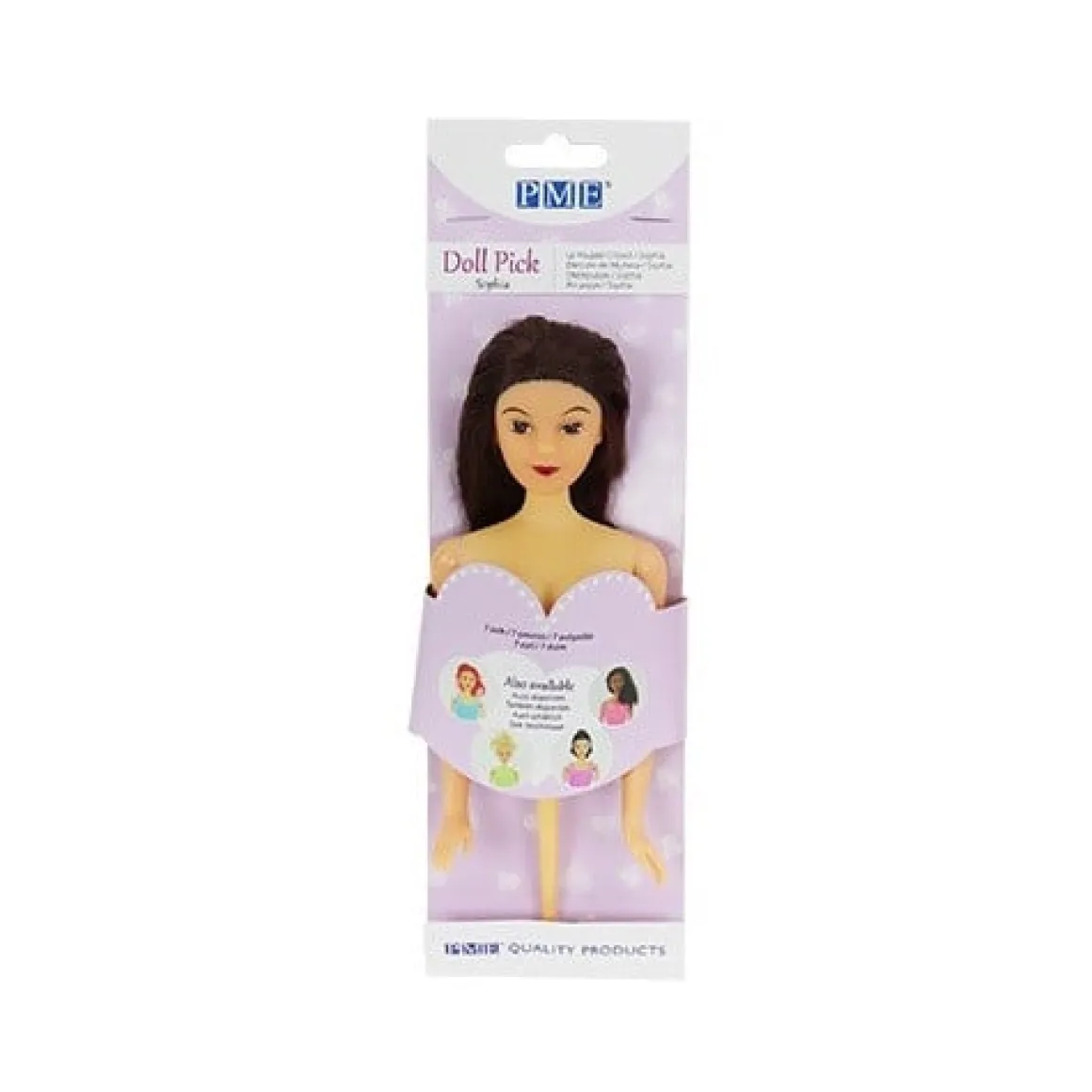 PME Barbie Doll Pick (Pin Popje) Brunette