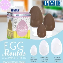 PME Chocolade Holvorm Ei 3-delig