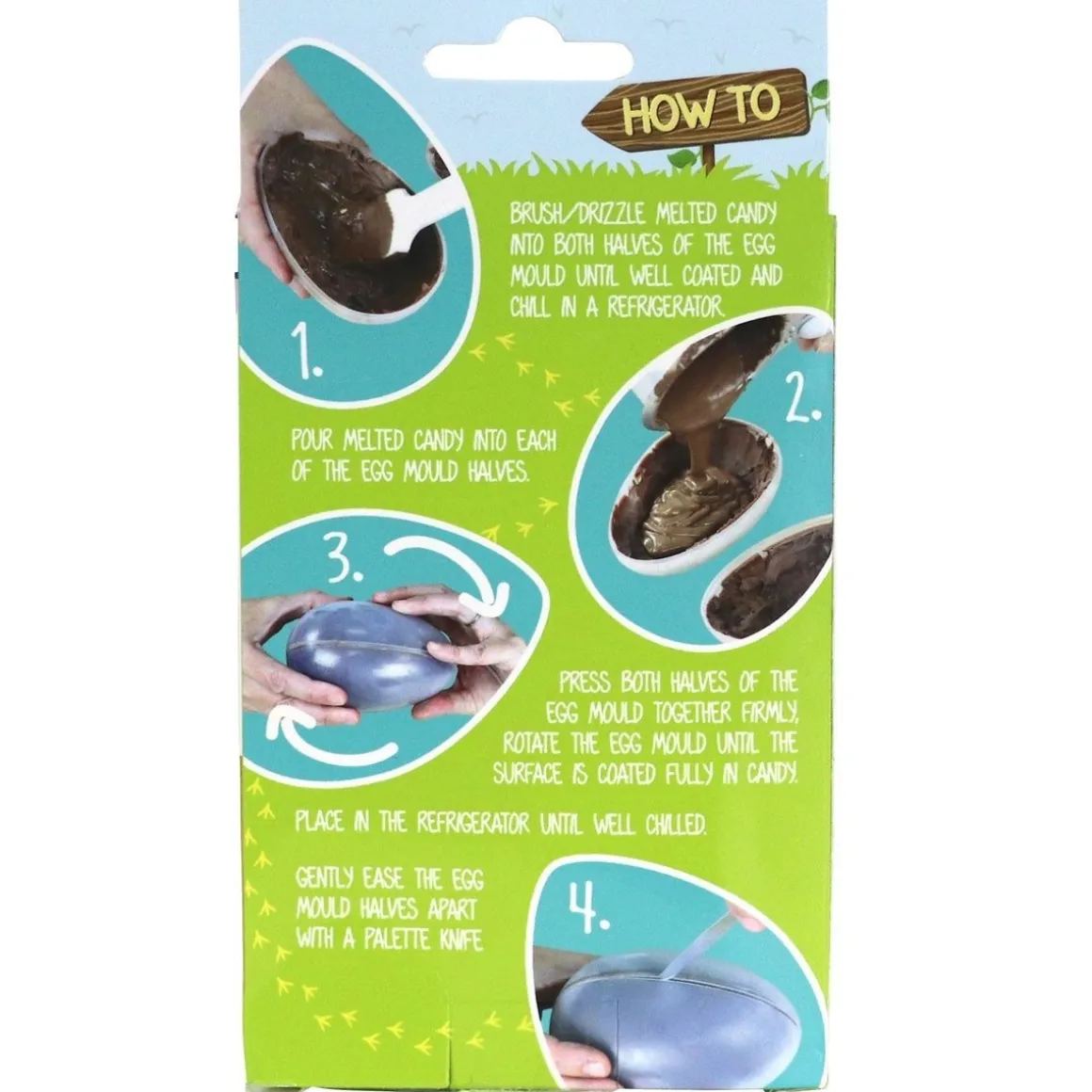 PME Chocolade Holvorm Ei 3-delig