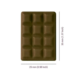 PME Chocolademal Mini Tablet (12x) 35x25mm