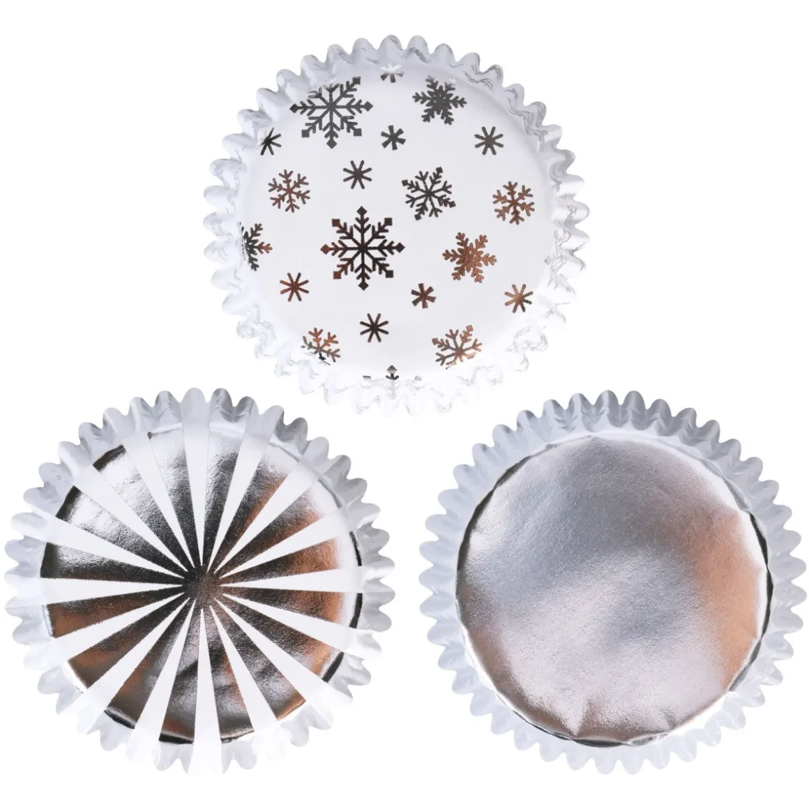 PME Cupcake Vormpjes Goud & Zilver 100st.