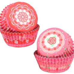 PME Cupcake Vormpjes Vintage Valentijn Ø52mm 60st.