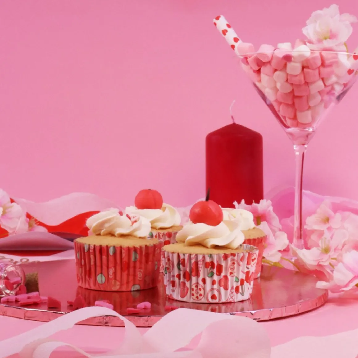 PME Cupcake Vormpjes Zoete Liefde Ø52mm 60st.