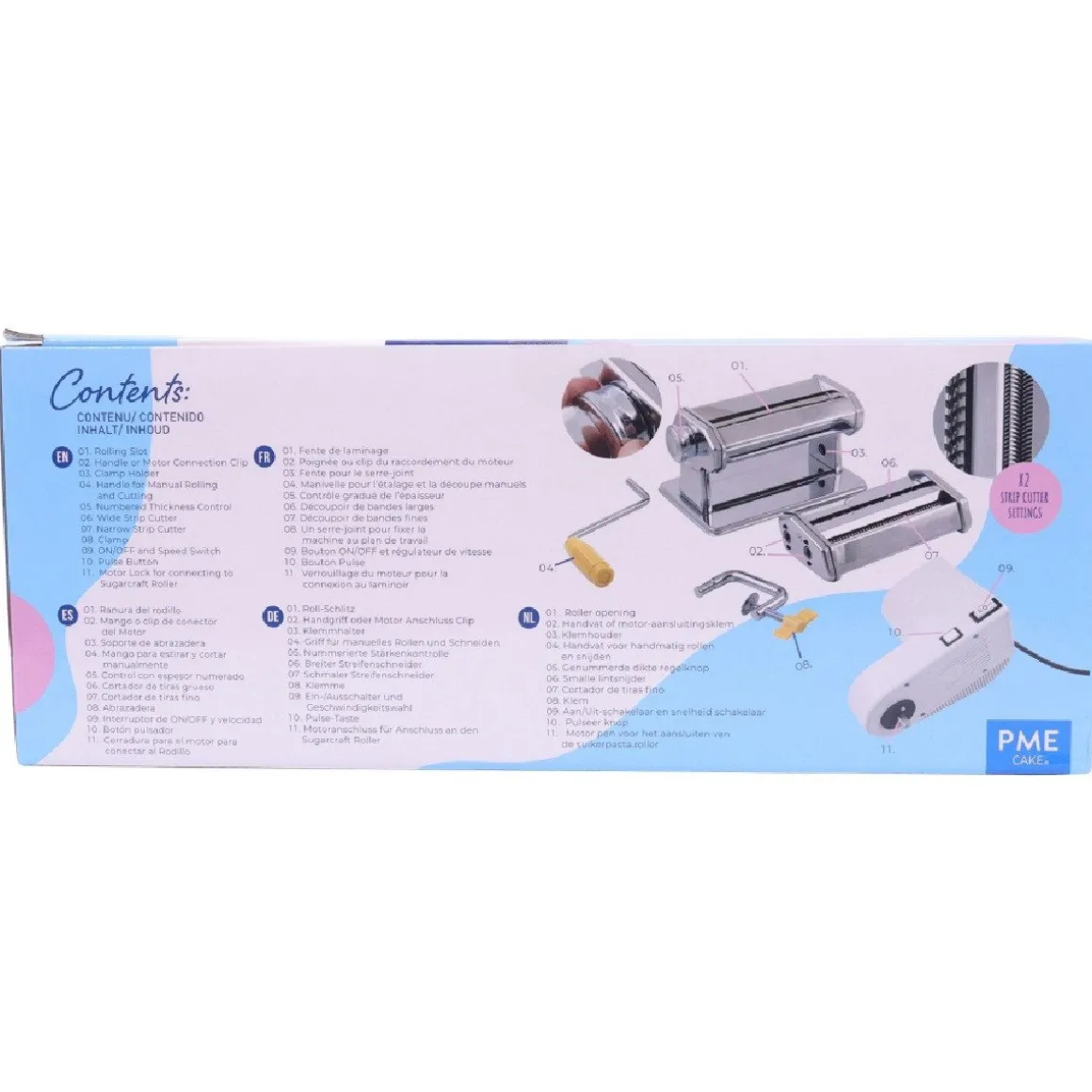 PME Electrische Fondant Roller & Strooksnijder**