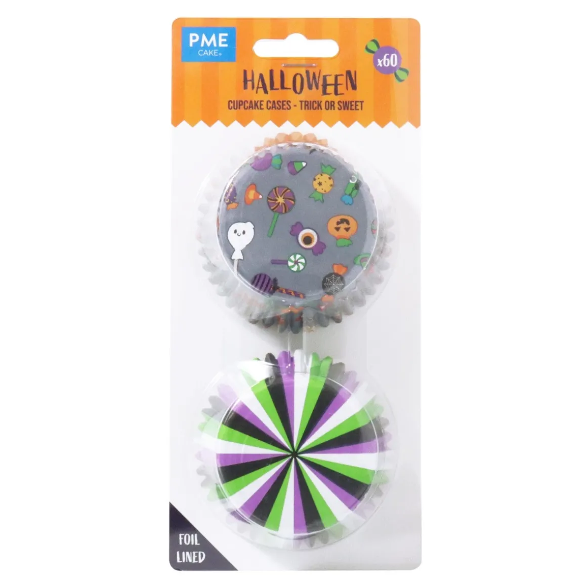 PME Halloween Cupcake Vormpjes Trick or Sweet Ø52mm 60st.