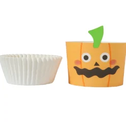 PME Halloween Cupcake Vormpjes Pompoenlantaarn Ø45mm 12st.