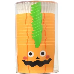 PME Halloween Cupcake Vormpjes Pompoenlantaarn Ø45mm 12st.