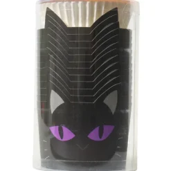 PME Halloween Cupcake Vormpjes Zwarte Kat Ø45mm 12st.