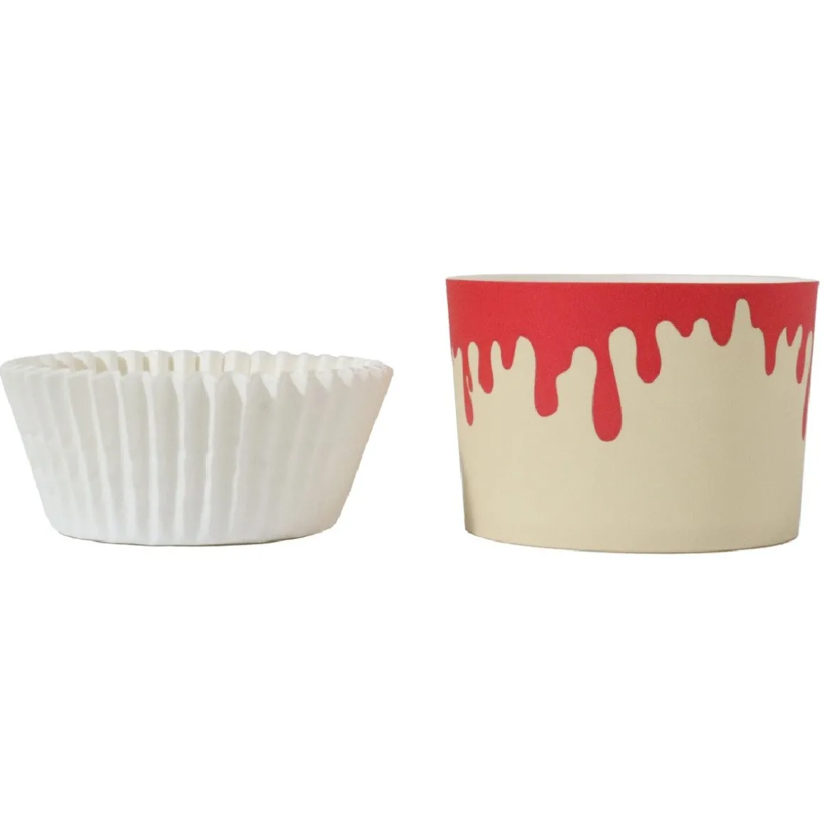 PME Halloween Cupcake Vormpjes Druppelend Bloed Ø45mm 12st**