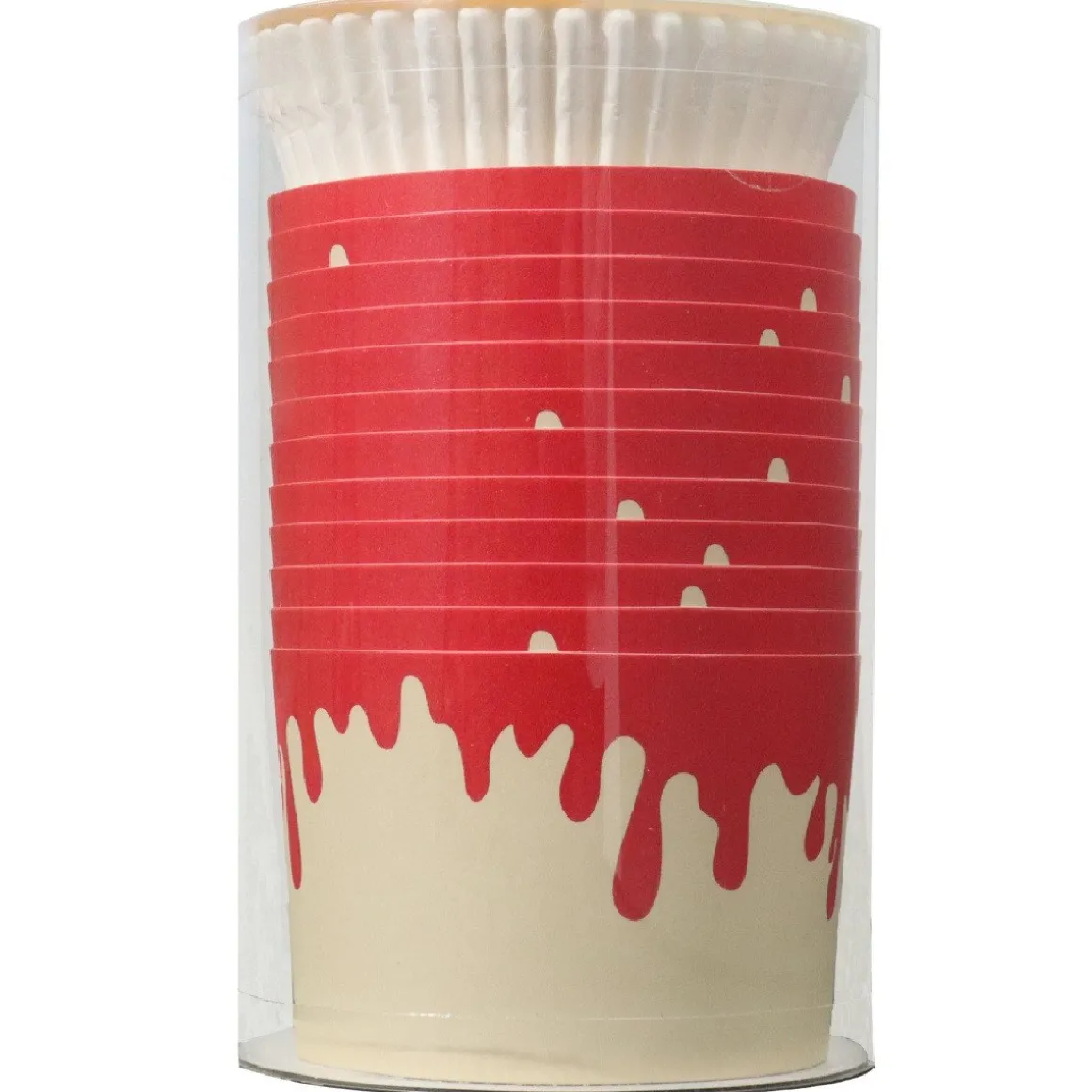 PME Halloween Cupcake Vormpjes Druppelend Bloed Ø45mm 12st**