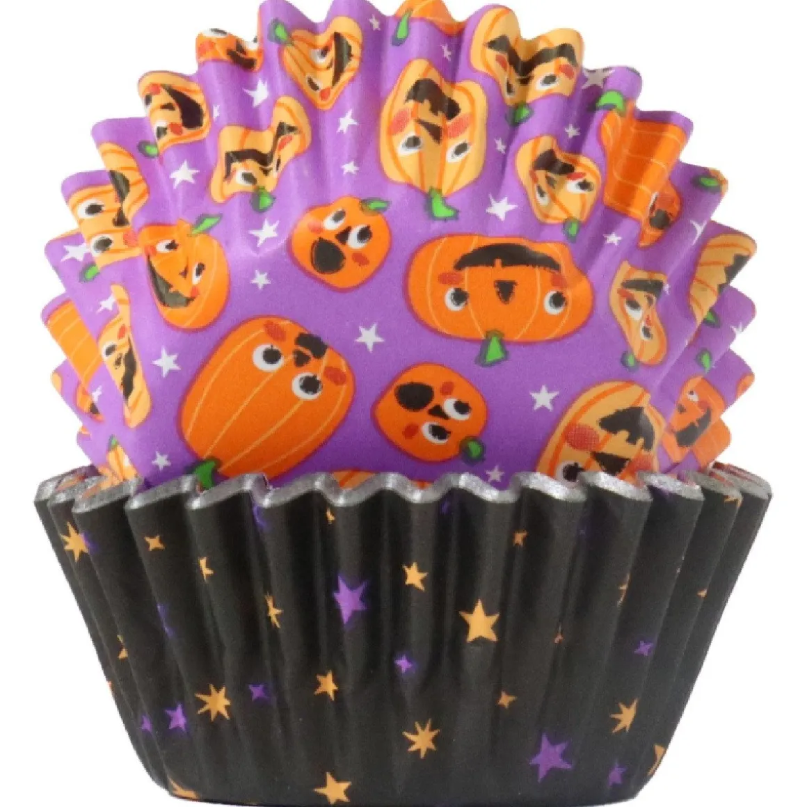 PME Halloween Mini Cupcake Vormpjes Pompoenfeest Ø33mm 60st.