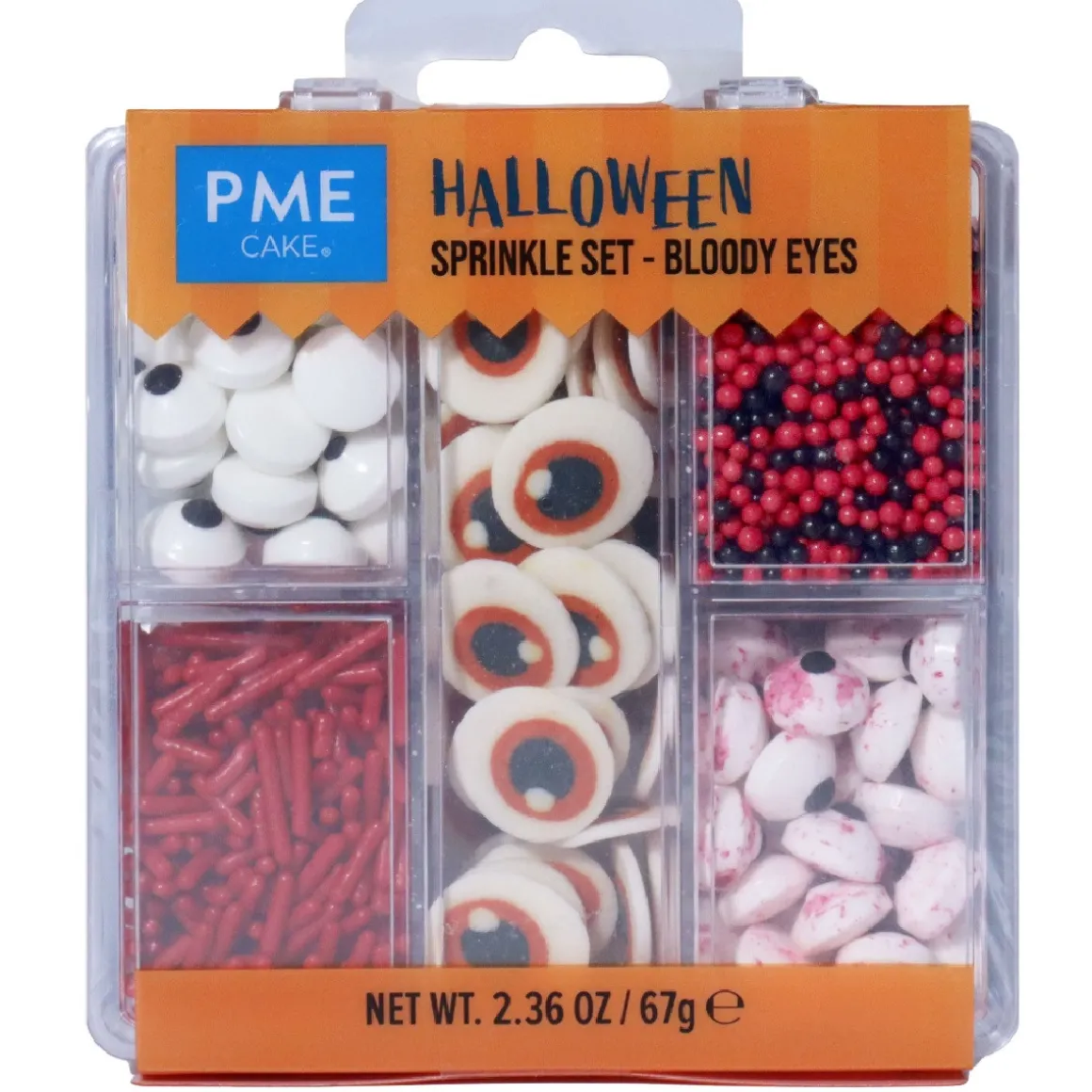 PME Halloween Sprinkle Set Bloederige Ogen 105g