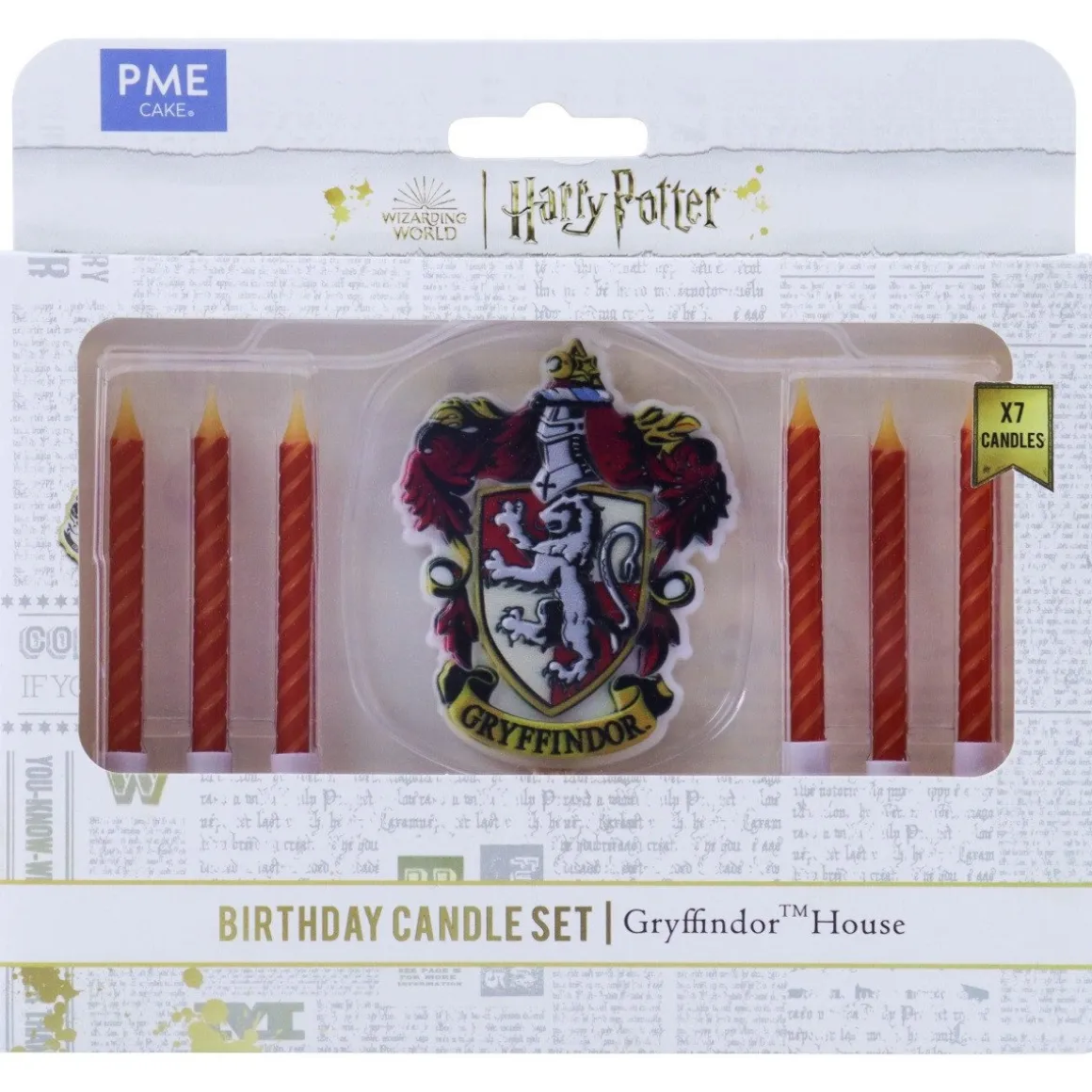 PME Harry Potter Taartkaarsjes Griffoendor Set/7
