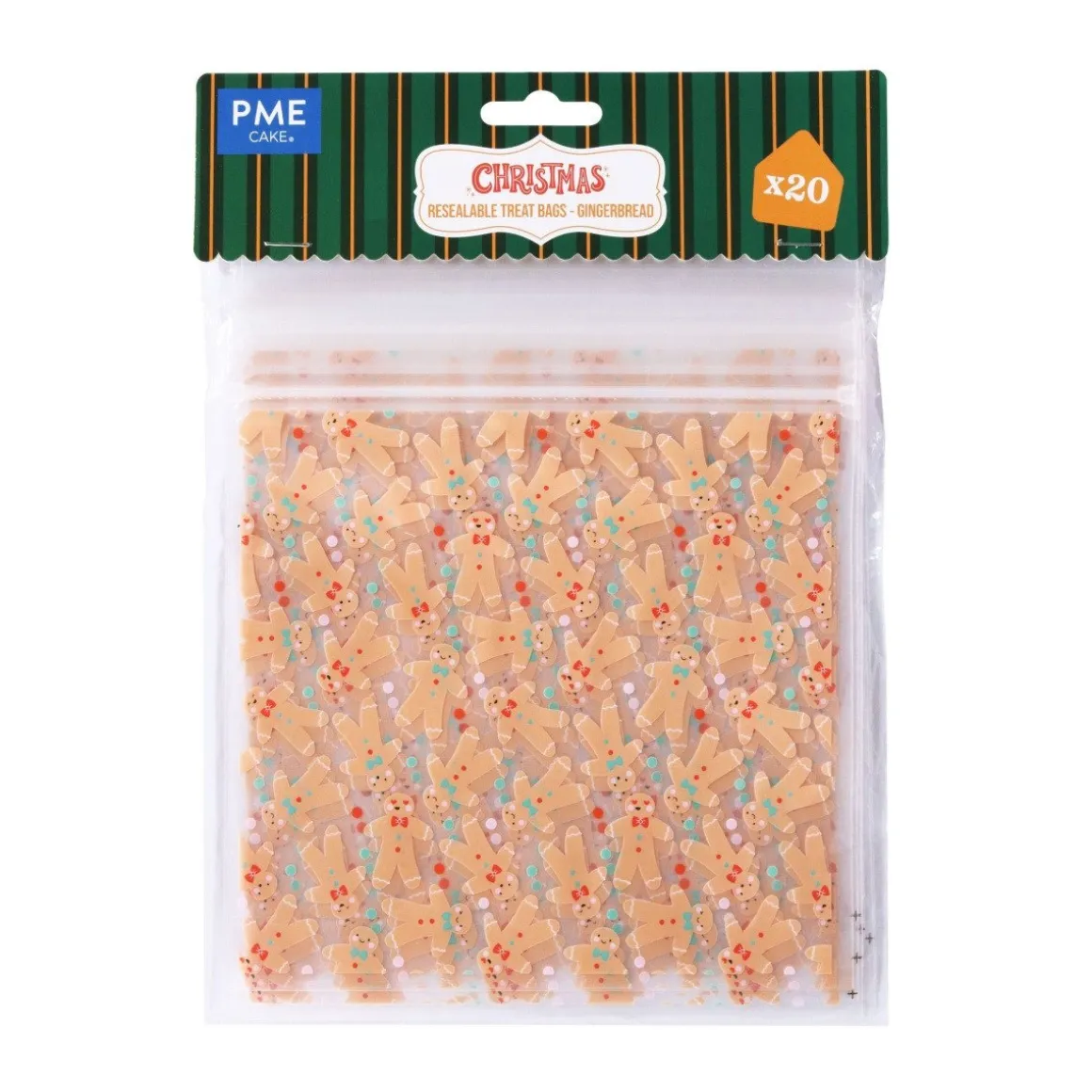 PME Hersluitbare Traktatiezakjes Gingerbread 20st