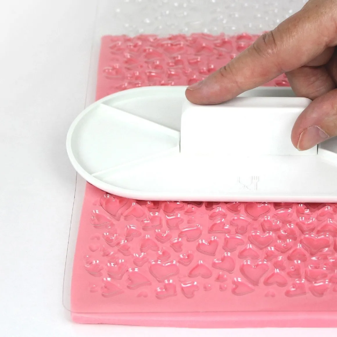 PME Impression Mat Mini Heart Design