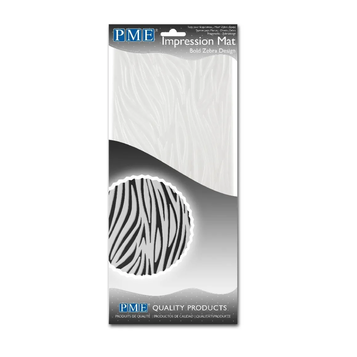 PME Impression Mat Zebra Design