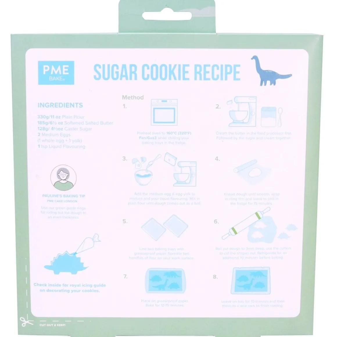 PME Koekjes Uitsteker Dinosaurus Set/3**