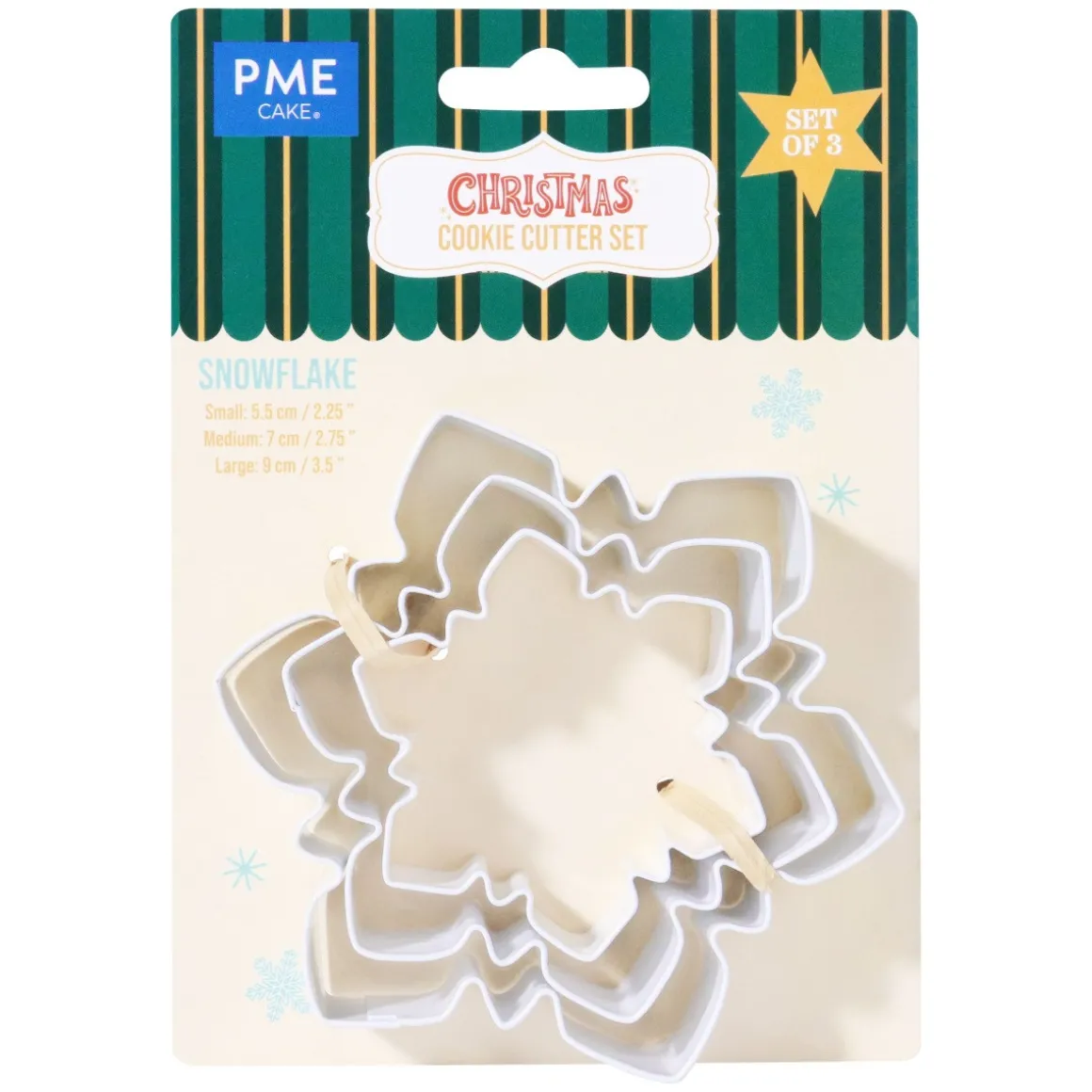 PME Koekjes Uitstekers Sneeuwvlokken Set/3