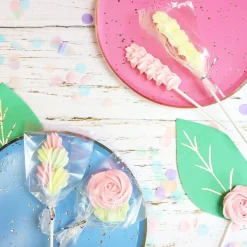 PME Lollipop zakjes met zilveren strikjes 15x9,5cm 25st.