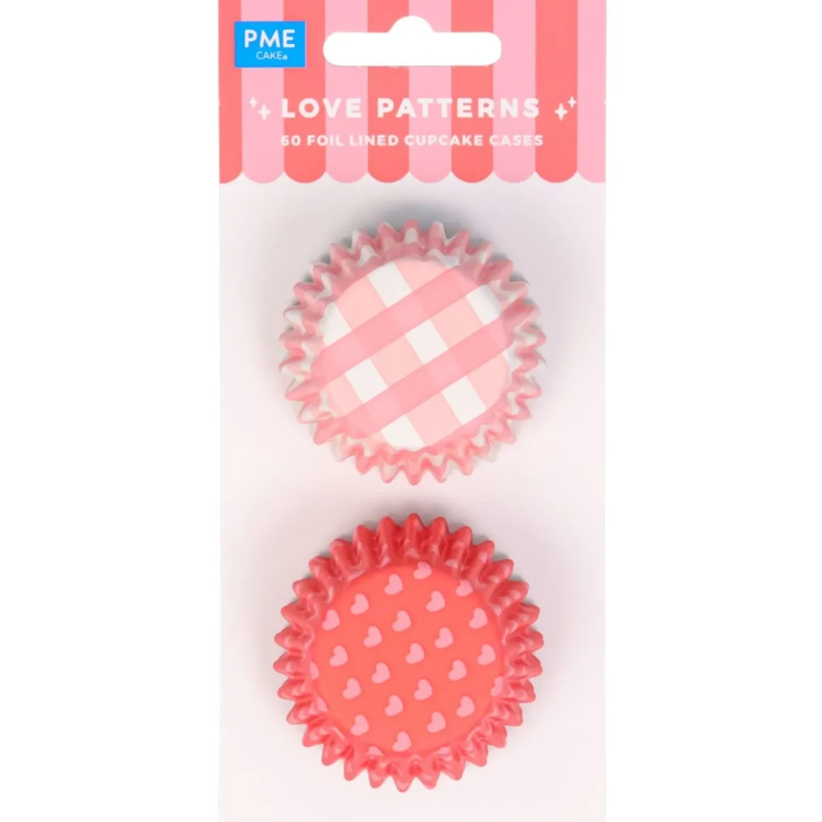 PME Mini Cupcake Vormpjes Liefdes Patronen Ø33mm 60st.