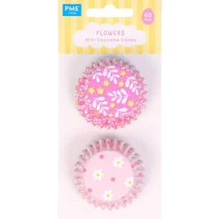 PME Mini Cupcake Vormpjes Bloemen Ø33mm 60st.