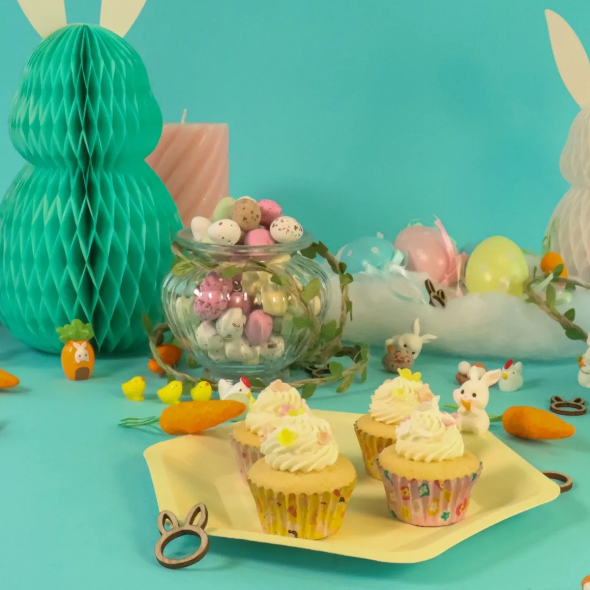 PME Mini Cupcake Vormpjes Pasen Ø33mm 60st.