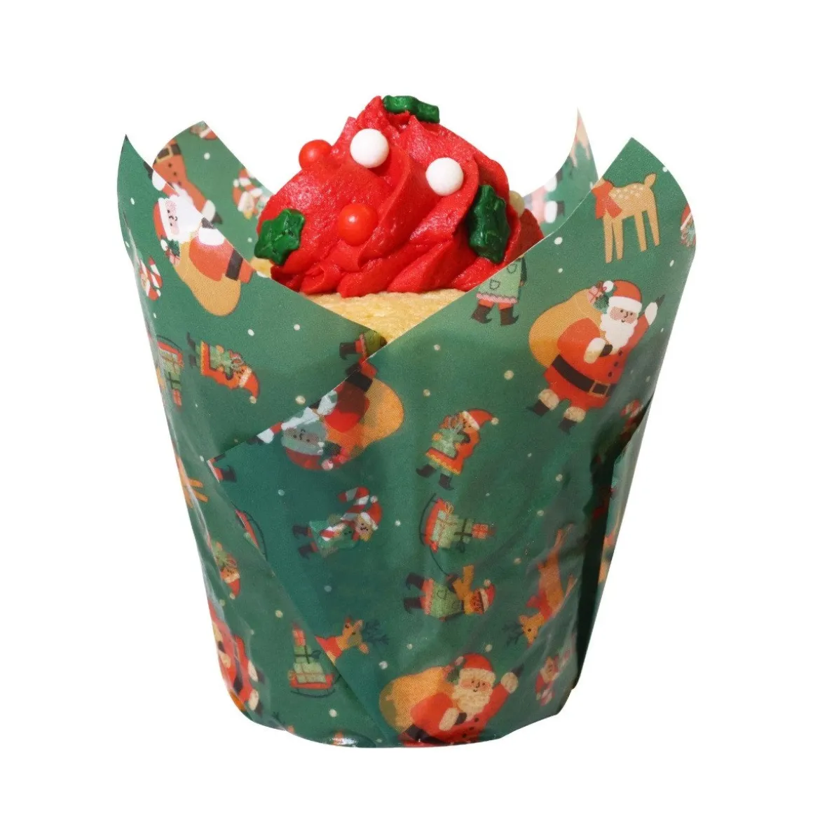 PME Muffin Cups Kerstman 24st