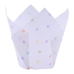 PME Muffin Cups Regenboog Stippen 24st