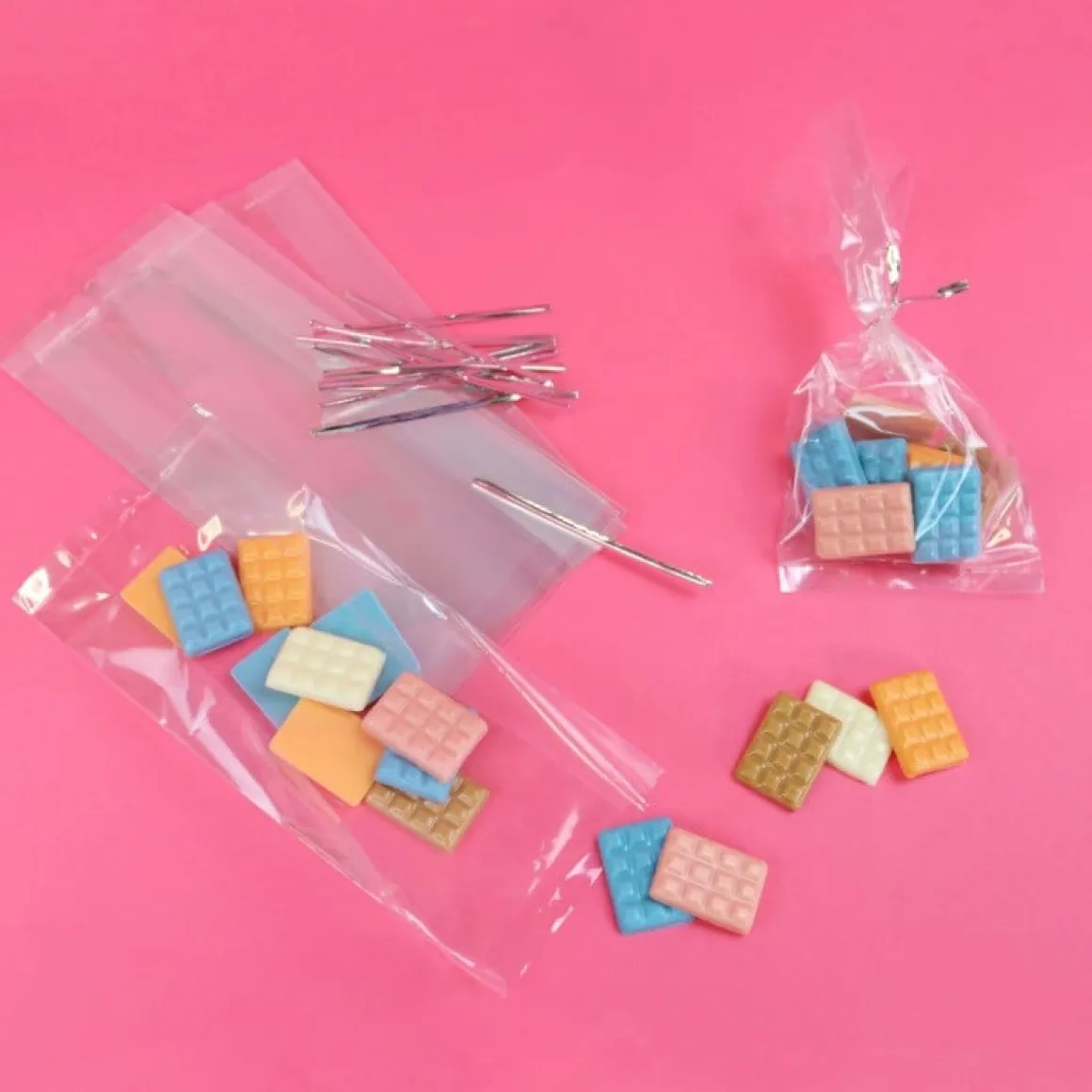 PME Party Zakjes incl. Zilveren Strik 25st. 229x102mm