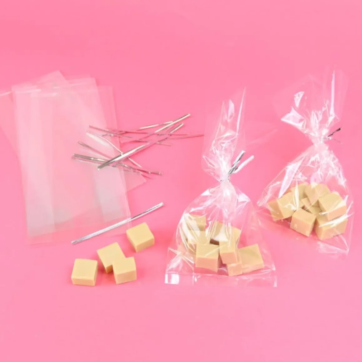 PME Party Zakjes incl. Zilveren Strik 25st. 229x102mm