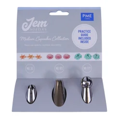 PME Spuitmondjes Medium Cupcakes Set/3