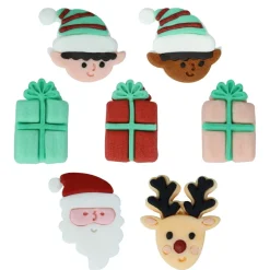 PME Suikerdecoratie Santa's Coming To Town 12st.