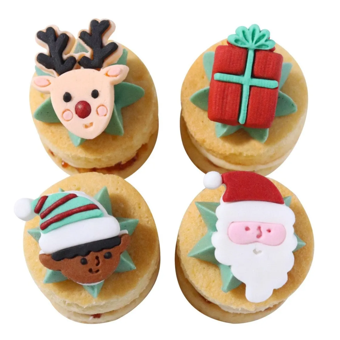 PME Suikerdecoratie Santa's Coming To Town 12st.