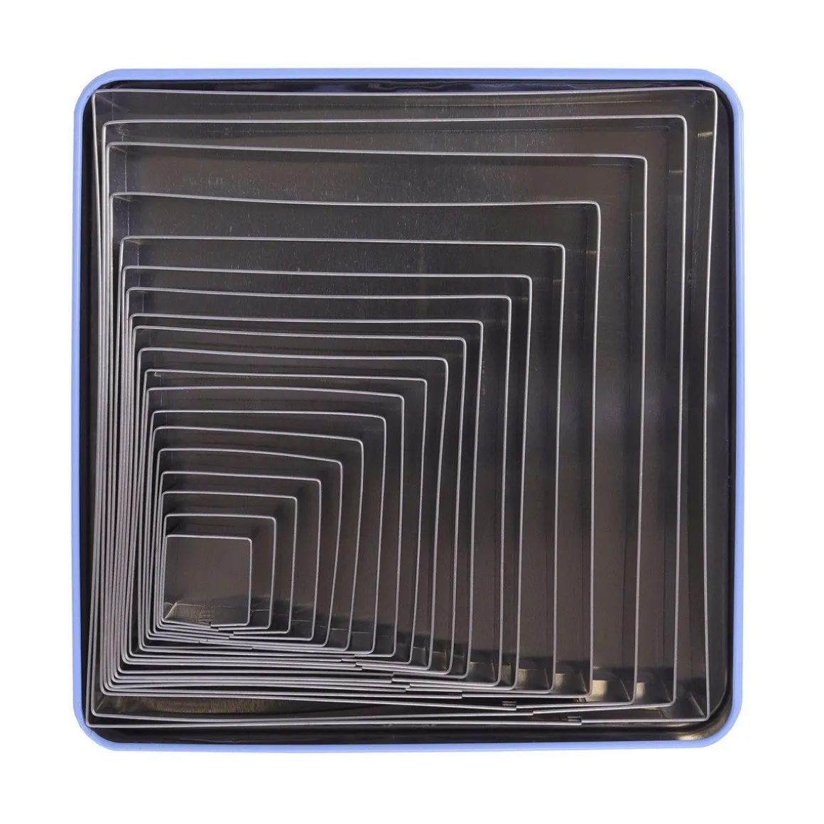 PME Uitstekers Vierkant Glad RVS 19-delig