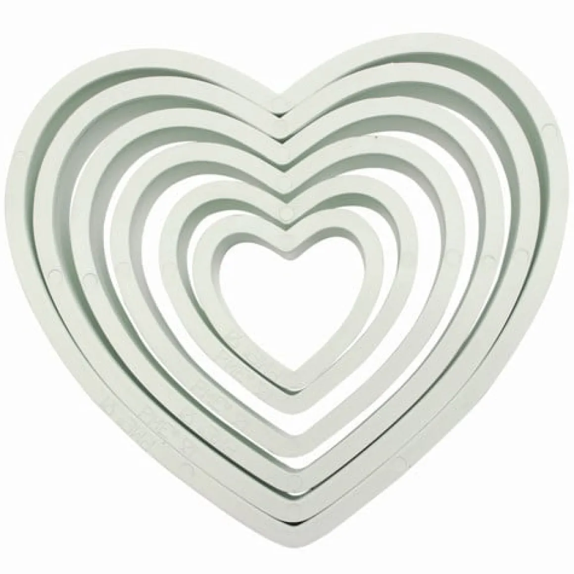 PME Uitstekerset Hart set/6