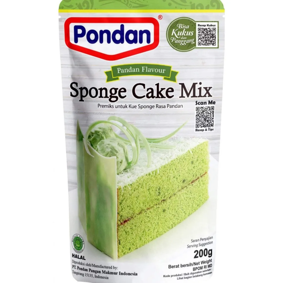 Pondan Biscuit-mix Pandan 200g