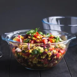 Pyrex Beslagkom Glas Vintage 2,8L (28x23x11cm)