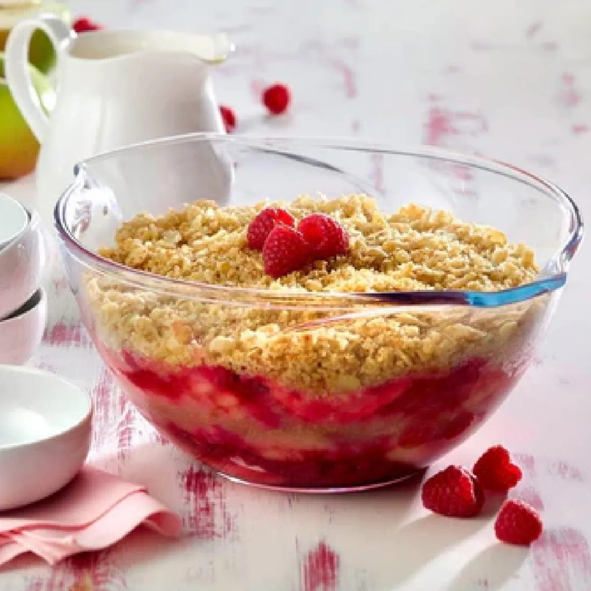 Pyrex Beslagkom Glas Vintage 2,8L (28x23x11cm)