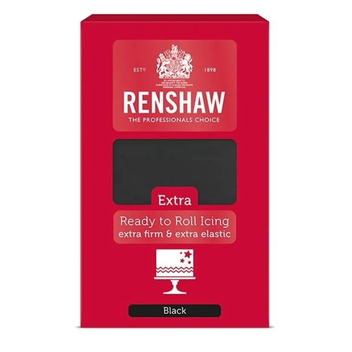 Renshaw Rolfondant Extra 1kg Zwart