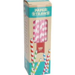 Rietjes Gekleurd Papier 19cm 100st.