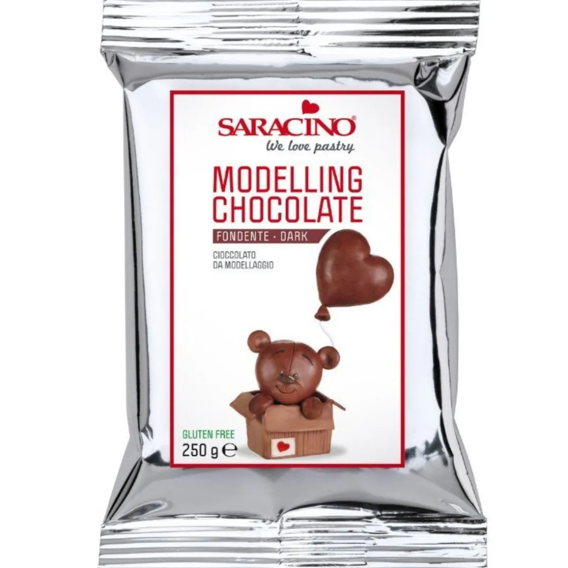 Saracino Modelleer Chocolade Puur 250g