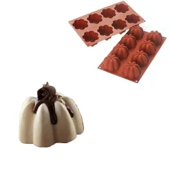 Siliconen Bakvorm Charlotte Ø70x41(h)mm (8)