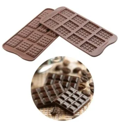 Silikomart Chocolademal Tabletjes (12x) 3,8x2,8 cm