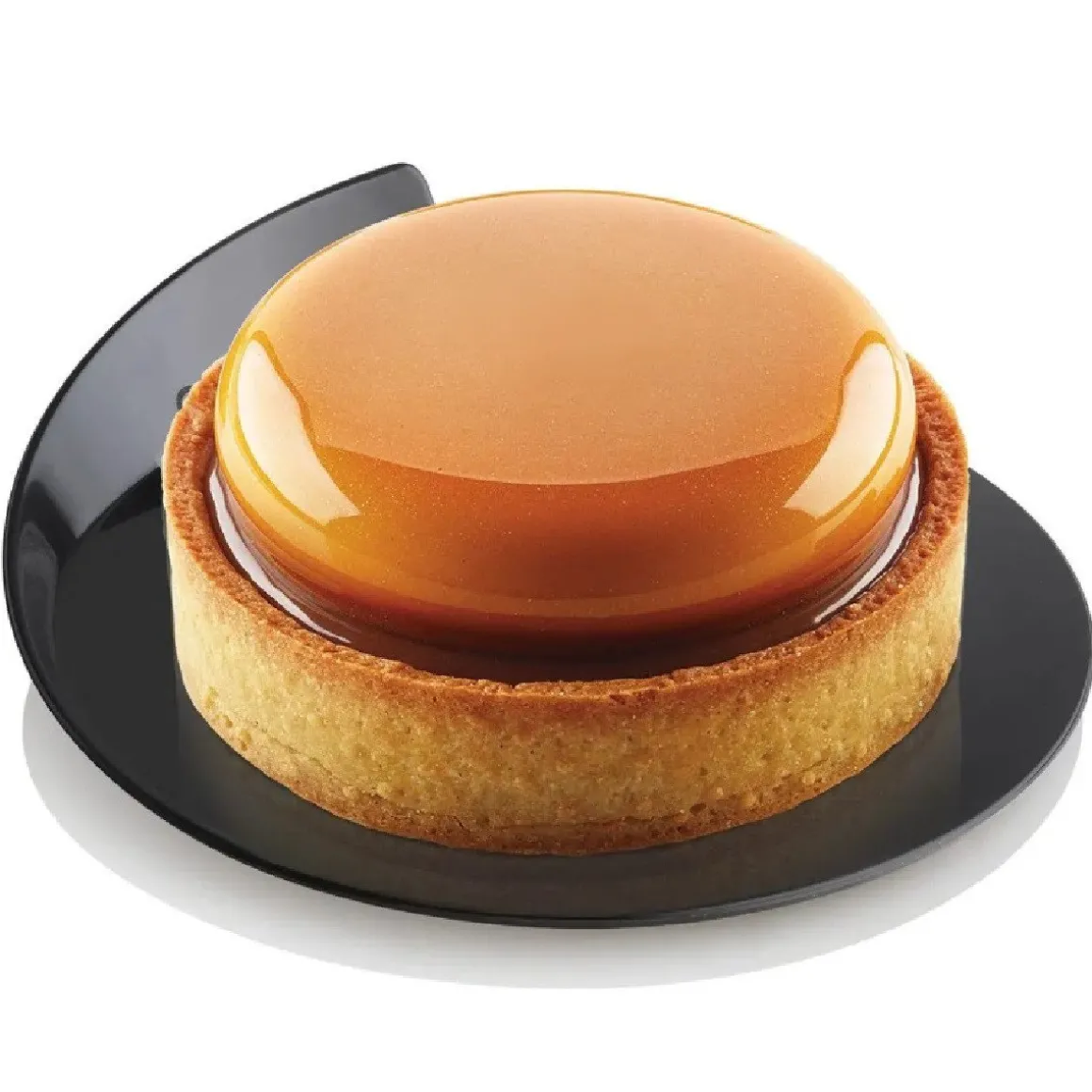 Silikomart Gebakschoteltje Rond Zwart Ø8,6cm 100st.