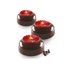 Silikomart Siliconen Bakvorm Plissé (15x) Ø4,5x0,6cm