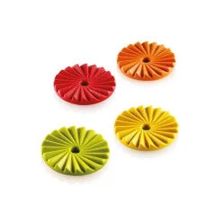 Silikomart Siliconen Bakvorm Plissé (15x) Ø4,5x0,6cm