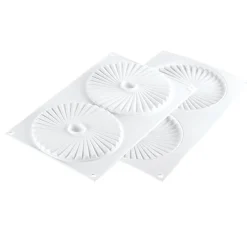 Silikomart Siliconen Bakvorm Plissé (2x) Ø14x1cm