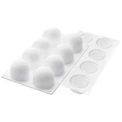 Silikomart Siliconen Bakvorm Bol (8x) Ø5,2x4,5cm