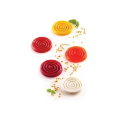 Silikomart Siliconen Bakvorm Spiraal (15x) Ø4,5cm